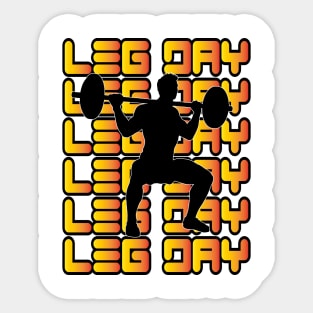 leg day Sticker